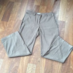 EUC Christopher and Banks faux suede dress pants
